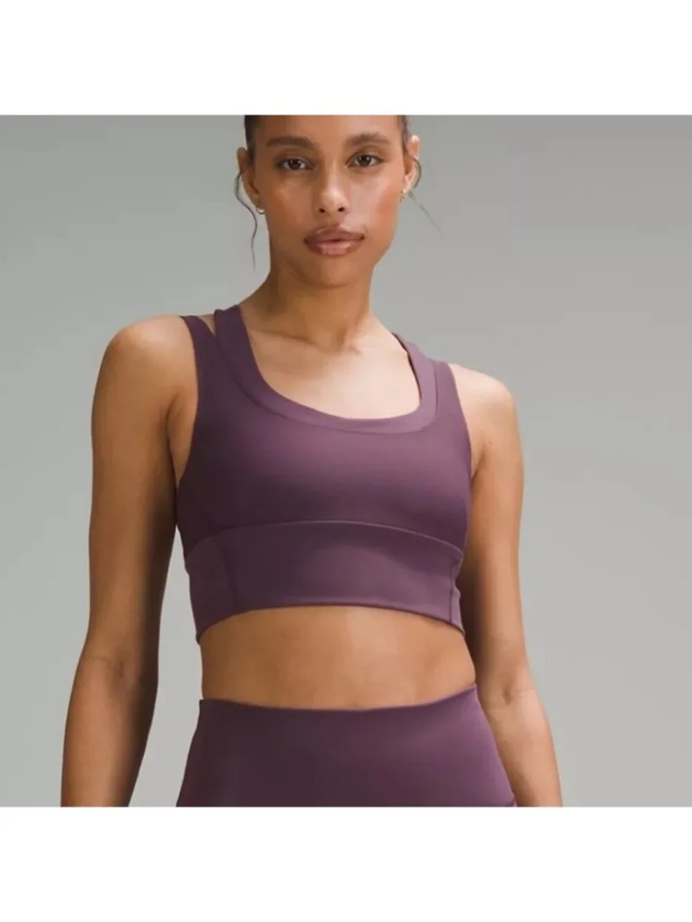 Lululemon Wunder Train Mesh Racerback Bra Tank GPTH Grape Thistle Purple